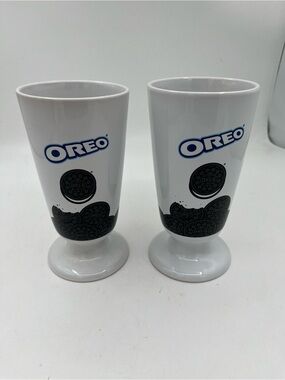 OREO White Ceramic Dessert Glasses - Set of 2